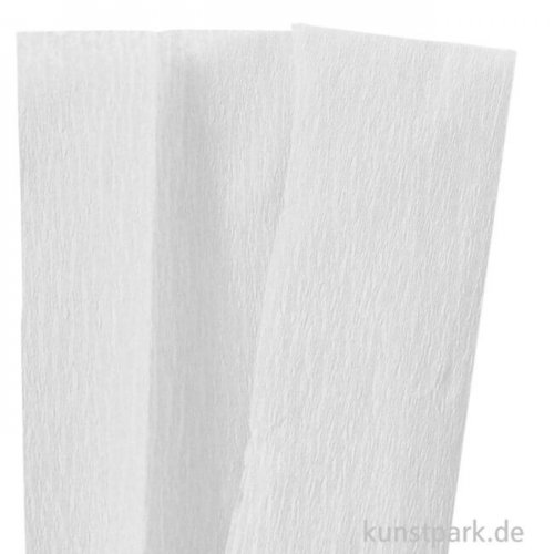 Krepppapier 0,5x2,5 m 1 Blatt | Weiß