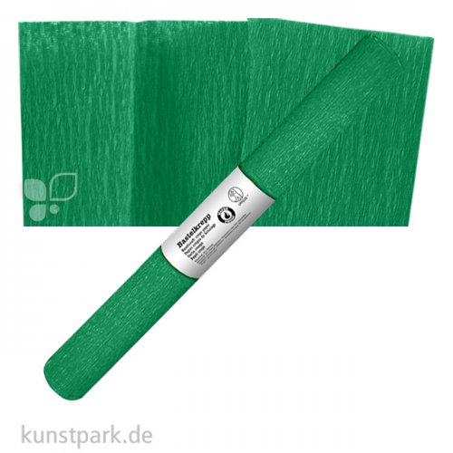Krepppapier Wasserfest, 250 x 50 cm, 32g Rolle | Dunkelgrün