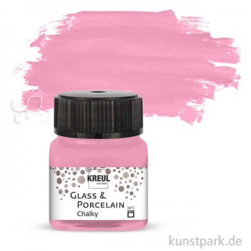 KREUL Glass & Porcelain CHALKY 20 ml Einzelfarbe | Candy Rose