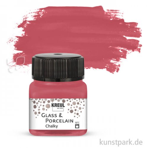 KREUL Glass & Porcelain CHALKY 20 ml Einzelfarbe | Cozy Red