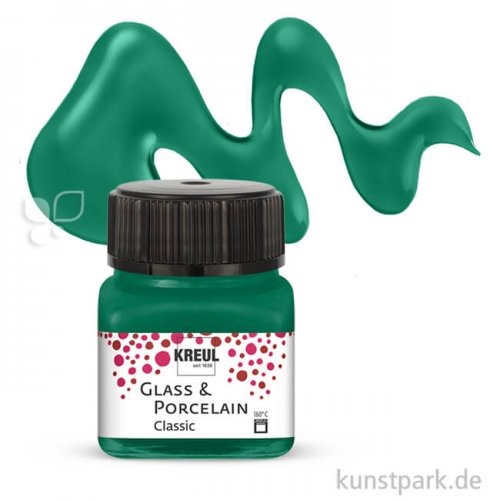 KREUL Glass & Porcelain CLASSIC 20 ml Einzelfarbe | Dunkelgrün