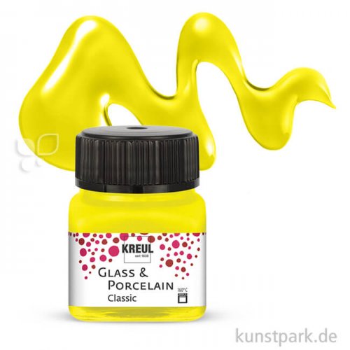 KREUL Glass & Porcelain CLASSIC 20 ml Einzelfarbe | Kanariengelb