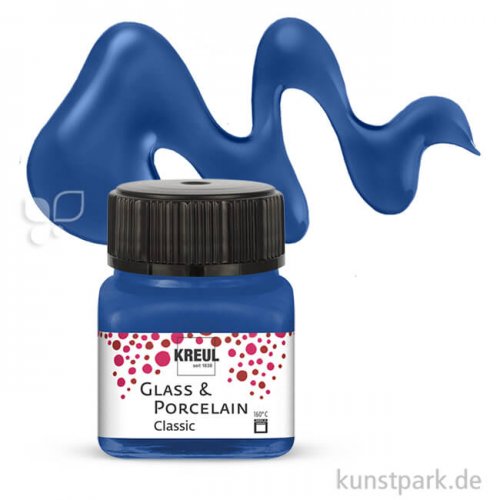 KREUL Glass & Porcelain CLASSIC 20 ml Einzelfarbe | Kobaltblau