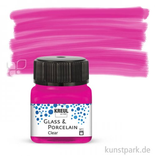 KREUL Glass & Porcelain CLEAR 20 ml Einzelfarbe | Pink