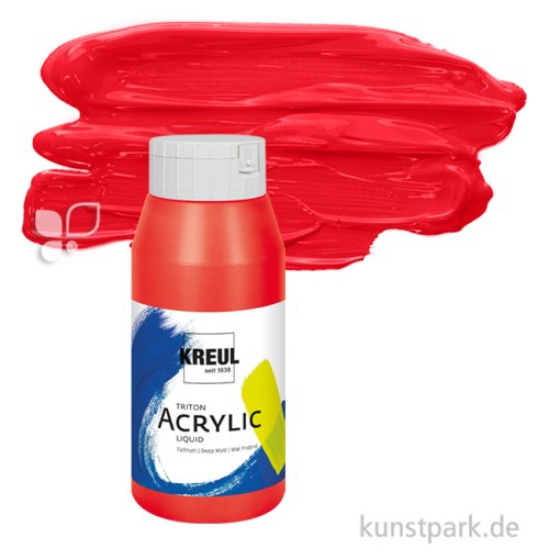 KREUL TRITON Acrylfarben 750 ml Flasche | 77 Fränkisch Rot