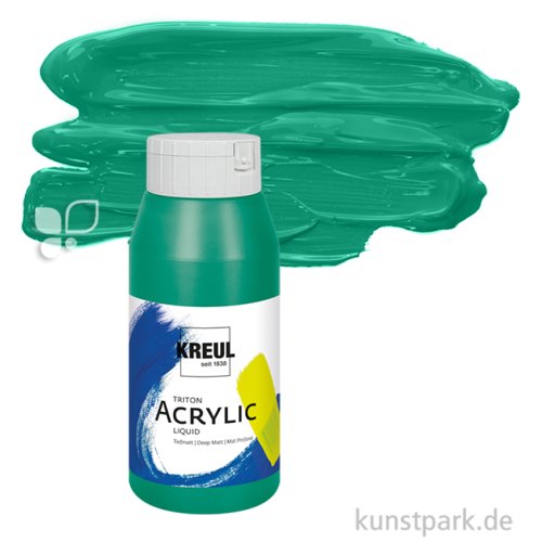 KREUL TRITON Acrylfarben 750 ml Flasche | 82 Türkisgrün