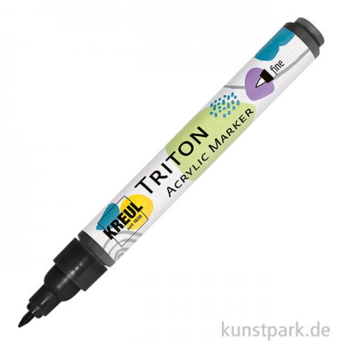 KREUL TRITON Acrylic Marker, Fein 1-2 mm, Schwarz