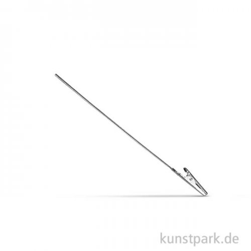 Krokodil-Klammer mit Stab, 4 Stück