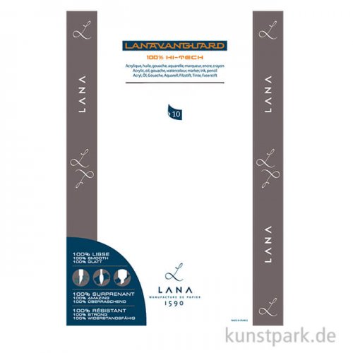 Lanavanguard Mixmedia Papier, 5 Einzelbogen, 200g, 50 x 70 cm
