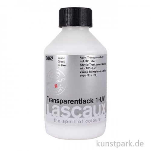 Lascaux Acryl Transparentlack - UV Protect, 250 ml 1-glänzend