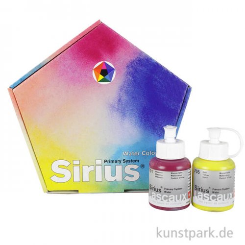 Lascaux SIRIUS Wasserfarben-Set mit 7 x 30 ml