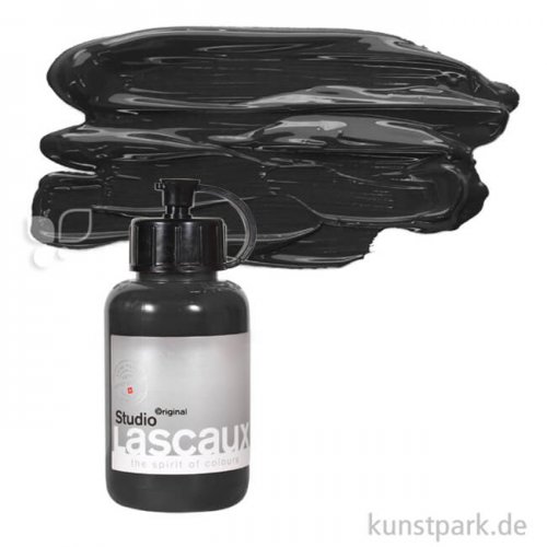 Lascaux STUDIO Acrylfarben 85 ml Flasche | 973 Carbonschwarz