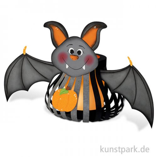Laternen-Bastelset - Fledermaus mit umfangreichem Zubehör