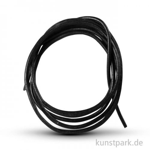 Lederband schwarz, Länge 100 cm