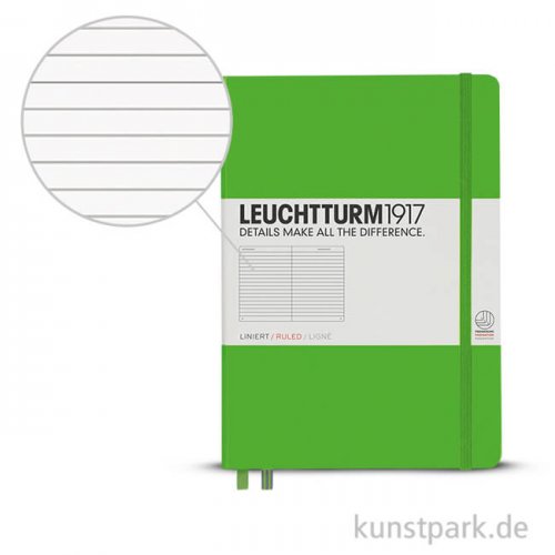 Leuchtturm Notizbuch Hardcover - Fresh Green - Liniert