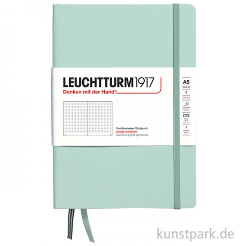 Leuchtturm Notizbuch Hardcover - Mint Green, DIN A5, Dotted