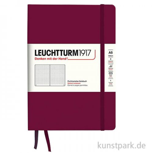 Leuchtturm Notizbuch Hardcover - Port Red, DIN A5, Dotted