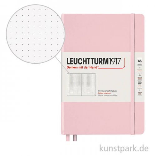Leuchtturm Notizbuch Hardcover - Puder - Dotted Medium A5