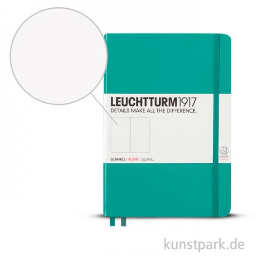 Leuchtturm Notizbuch Hardcover - Smaragd - Blanko