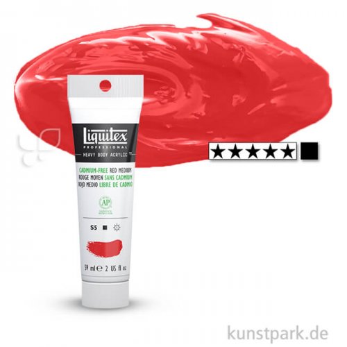 Liquitex HEAVY BODY Acrylfarben 59 ml Tube | 894 Kad Free Rot Mittel