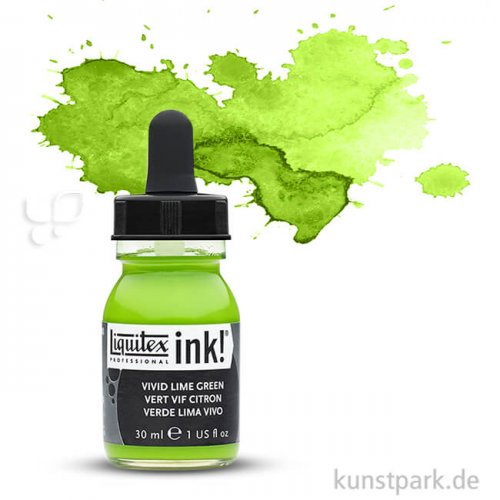 Liquitex Professional ACRYLIC INK 30 ml Einzelfarbe | Limettengrün Lebhaft