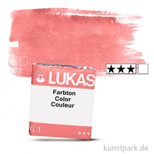 Lukas 1862 Aquarellfarben 1/2 Napf | 1097 Echt-Rot