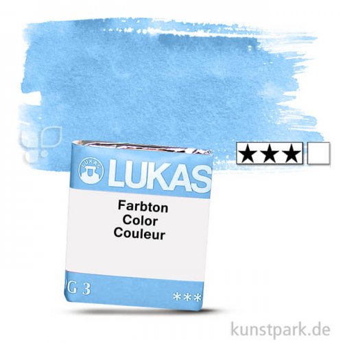Lukas 1862 Aquarellfarben 1/2 Napf | 1118 Cyan