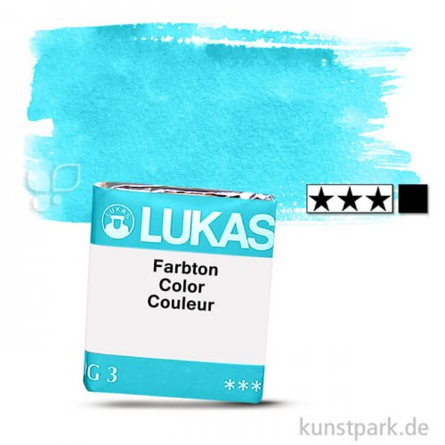 Lukas 1862 Aquarellfarben 1/2 Napf | 1157 Preußischgrün