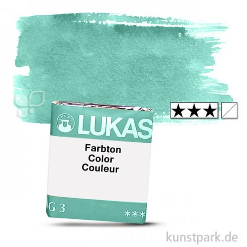 Lukas 1862 Aquarellfarben 1/2 Napf | 1195 Phthalogrün