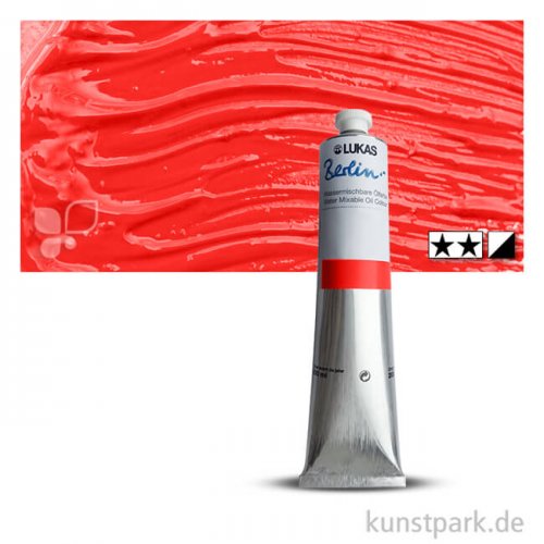 Lukas BERLIN Wasser-Ölfarbe 200 ml | 0686 Zinnoberrot (imit.)
