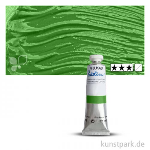 Lukas BERLIN Wasser-Ölfarbe 37 ml | 0663 Permanentgrün hell