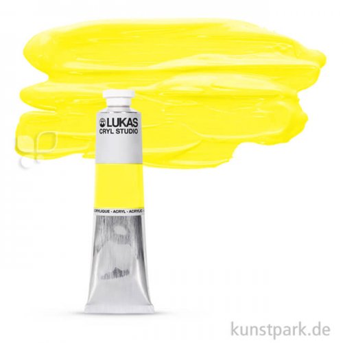 Lukas Tagesleuchtfarbe 75 ml | Zitrongelb