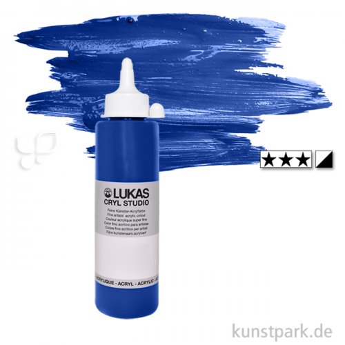 LukasCryl STUDIO Acrylfarbe 250 ml Flasche | 4725 Kobaltblau