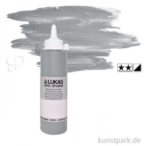 LukasCryl STUDIO Acrylfarbe 250 ml Flasche | 4785 Hellgrau