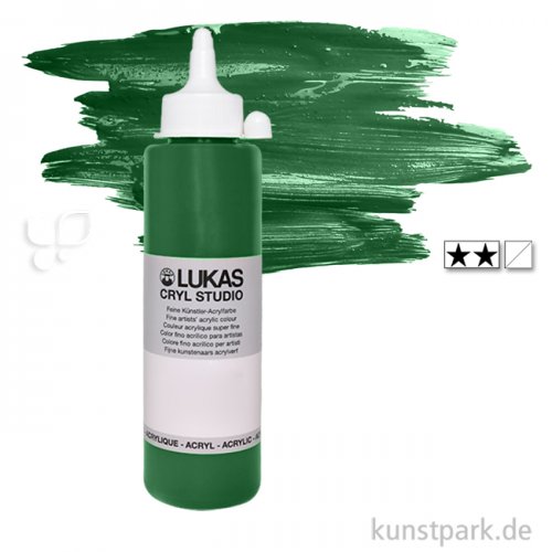 LukasCryl STUDIO Acrylfarbe 500 ml Flasche | 4765 Saftgrün