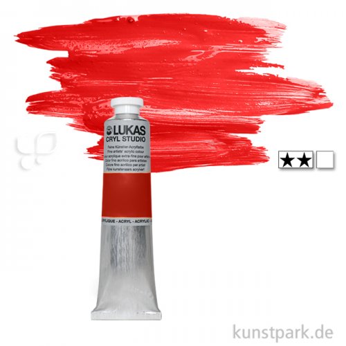 LukasCryl STUDIO Acrylfarbe 75 ml Tube | 4672 Kadmiumrot hell