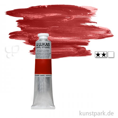 LukasCryl STUDIO Acrylfarbe 75 ml Tube | 4674 Kadmiumrot dunkel