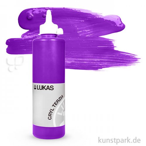 LukasCryl TERZIA Acrylfarbe 500 ml Flasche | 4927 Kobalt violett dkl
