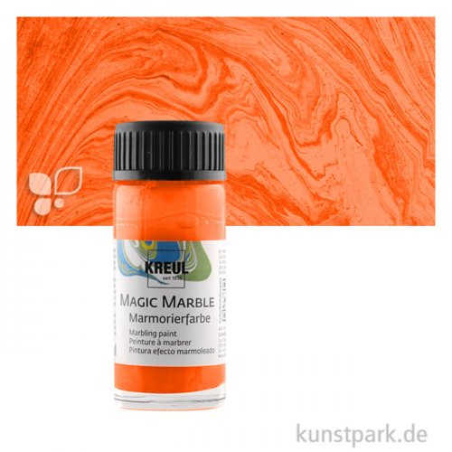 KREUL MAGIC MARBLE Marmorierfarbe 20 ml Einzelfarbe | Neonorange