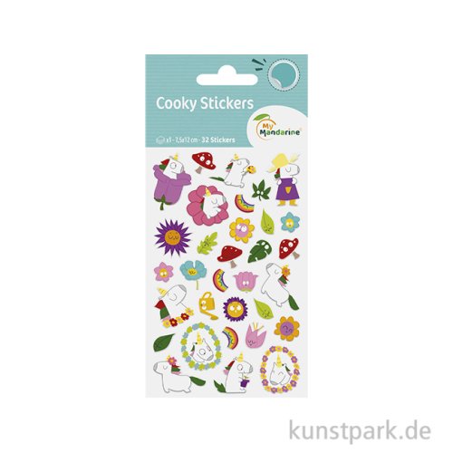 Maildor Cooky Sticker - Einhorn Natur
