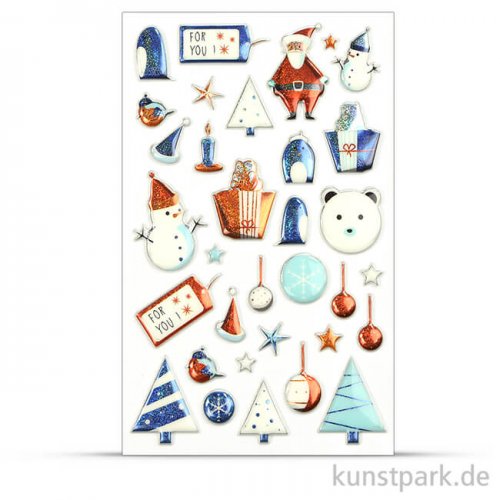 Maildor Cooky Sticker - Weihnachten Blau