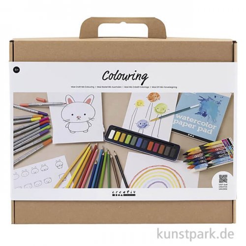 Malset für Kinder - Farben, Stifte + Zubehör zum Ausmalen