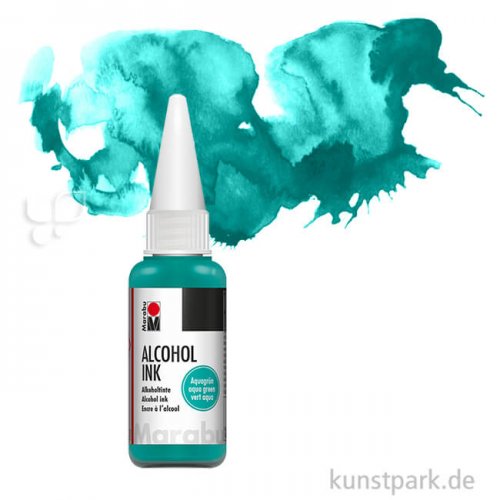 Marabu Alcohol Ink - Alkoholtinte, 20 ml Einzelfarbe | Aquagrün
