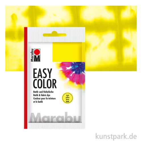 Marabu Easy Color - Batikfarbe, 25g Beutel | Gelb 020