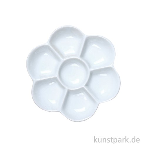 Meeden Porzellanpalette - Blumenform, 7 Mischmulden, 12 cm