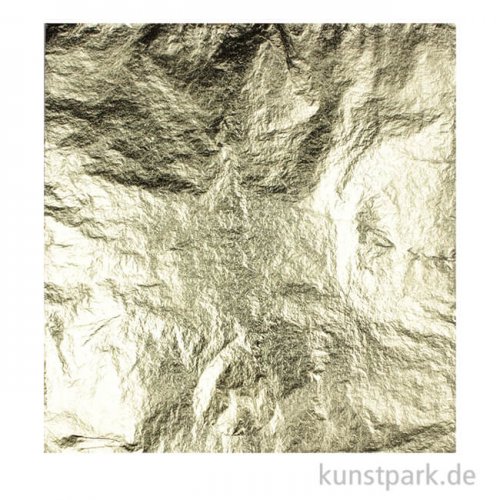 Metallfolie 10-Blatt, 140 x 140 mm Farbton: Mittelgold