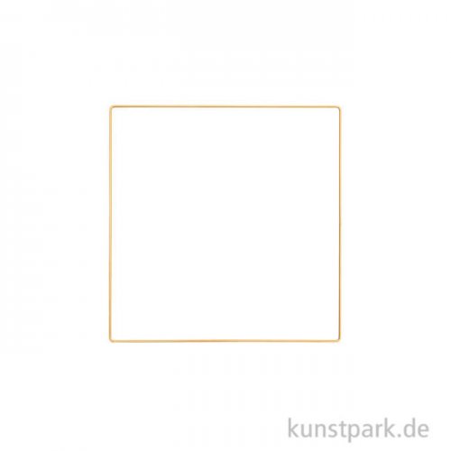 Metallring Quadrat - Gold 20 cm