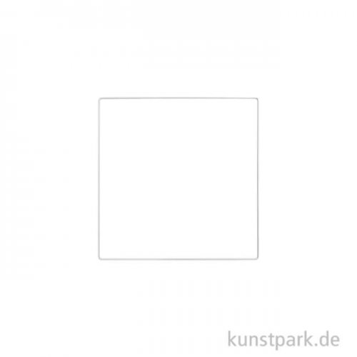 Metallring Quadrat - Weiß 15 cm