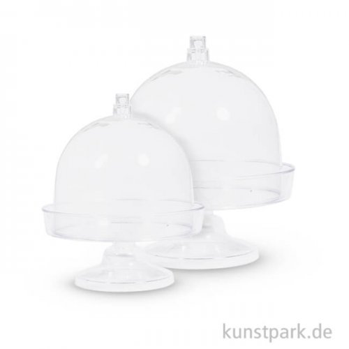 Mini-Etagere mit Haube aus Kunststoff