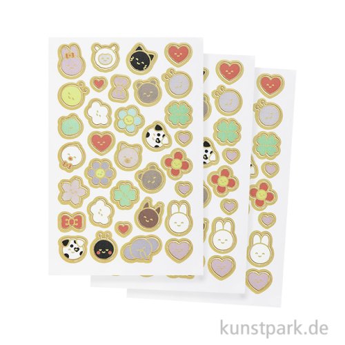 Mini Foliensticker - Chingu, Hot Foil, 3 Bögen